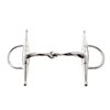 Korsteel JP Stainless Steel Jointed Slow Twist Full Cheek Snaffle Bit, 4.75"