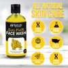 Natrulo Sulfur Facial Cleanser for Oily Skin - 4oz Liquid, All Natural Ingredients, Absorbs Excess Oil, Reduces Breakouts, Sulfur 10% - USA Made