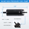 JDMSPEED New Universal Inline High Pressure Fuel Pump 12V Gasoline Fuel Injection Pump Replacement 0580464070 0580453911 0580463017 0580464023