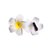 12PCS Diameter 2.36inch Hawaiian Hawaii Plumeria Foam Flower Alligator Hair Clips Hair Clasp Hair Holder Barrettes Hair Pins For Women Lady Girls (Yellow)