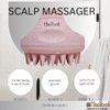 Scalp Massager for Hair Growth with Soft Silicone Bristles Exfoliating Scalp Scrubber for Dandruff and Dry Scalp Wet and Dry Hair Care Brush