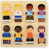 Discovery Toys WE All Belong Diversity Wooden Puzzle | 2-Sided Interchangeable Puzzle | Special Needs & Abilities Wooden Puzzle | 2 Puzzles in 1 | Inclusive Chunky Toddler | 19 Months +