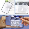 4 Pcs Page Magnifying Sheet 3X Lightweight Optical Plastic Fresnel Lens Bookmark Flat Magnifier for The Elderly and People with Low Vision Books, Bibles, Magazines,Newspaper