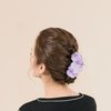 GAFATORY 4PCS Flower Hair Clips Cute Flower Claw Clips for Women Non-Slip Hawaiian Flower Hair Clips for Thick Hair Hibiscus Hair Clip Plumeria Hair Clip Strong Hold Beach Essentials Hair Accessories