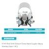 4.0 Inch Exhaust Clamp 4" Butt Joint Band Clamp Sleeve Coupler Stainless Steel 3 Inch for Exhaust Pipes, Mufflers and Catalytic Converters (2 PCS)