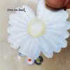 Minason Embroidered Iron on Patches for Clothing: 8Pcs Black/White Flower Daisy Petal Sew on Applique Repair Patch DIY Craft Accessories for Clothes Jacket Jeans Dress Backpacks