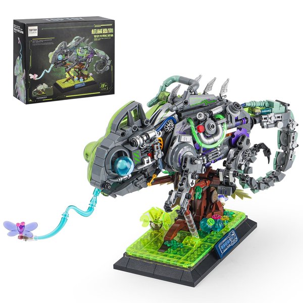 CEACYDIK Color-Changing Dragon Themed Building Blocks Toy - Creative & Educational Construction Set for Kids