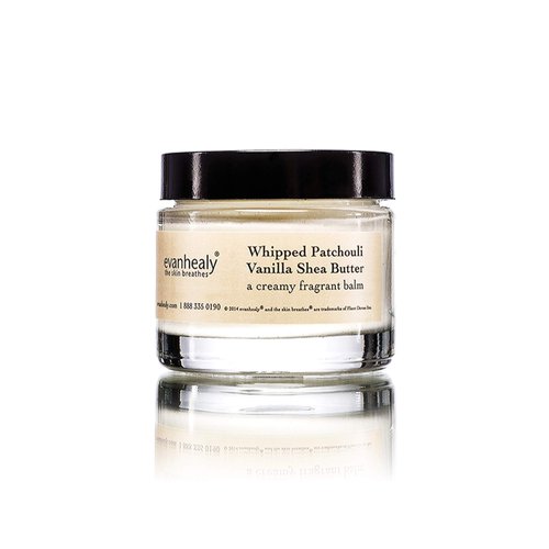 evanhealy Whipped Patchouli Vanilla Shea Butter | Organic Handcrafted Shea Butter | Skin Moisturizer for Face & Body