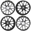 4Pcs Vgoohobby Aluminum Wheel Rims 12mm Hex Hub Width 26mm Compatible with 1/10 Tamiya TT-01 Kyosho RedCat Sakura HSP HPI 1/10 On-Road Racing Touring RC Drift Car (Black)