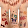 Temporary Tattoos Gift For Fan Birthday Party Decorations 80 Pcs Hand Face Tattoo Stickers Party Favor Party Supplies Gift For Kid Boy Girl Adult Christmas Holiday Gifts (Concert Tattoo) 556