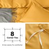Bedsure Twin/Twin XL Duvet Cover Kids - Soft Double Brushed Duvet Cover Twin, 2 pcs, Includes 1 Golden Yellow Kids' Duvet Cover (68"x90") with Zipper Closure & 1 Pillow Sham, NO Comforter