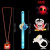 DIYASY 63 Pcs Halloween Party Favors, Light Up Rings Necklace LED Flash Bracelets Lighted Brooches Bulk Glow Toys Party Supplies Decorations for Kids