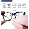 LIJUST Glasses Cleaner Cloth - Microfiber Cloth for Eyeglasses, Lenses, Cameras, Screens, Cell Phone, LCD TV Screens and More - 6"x7" (Pink, 12 Pack)