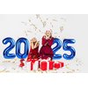 2025 Balloon Numbers - 40 Inch Navy Blue New Years Eve Party Supplies 2025, Nye Decor Party Decorations Happy New Year, New Years Eve Foil Party Balloons