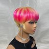 FCHW-wig Short Pink Ombre Hair Wigs For Women Short Pixie Cuts Wigs For Black Women Short Straight Ladies Wigs Synthetic Short Wigs For Women African American Women Wigs (SW21111)
