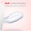 NUK Airflow Orthodontic Pacifier, Girl, 6-18 Months, 2 Count (Pack of 1)