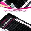 Cashmere Eyelash Extensions 0.03 CC Curl 8-16mm Mixed Tray Premium Individual Lash Extensions, Silk Volume & Classic Lashes Soft Matte Dark Professional Eyelashes Extension Salon Use(0.03-CC-8-16 mm)