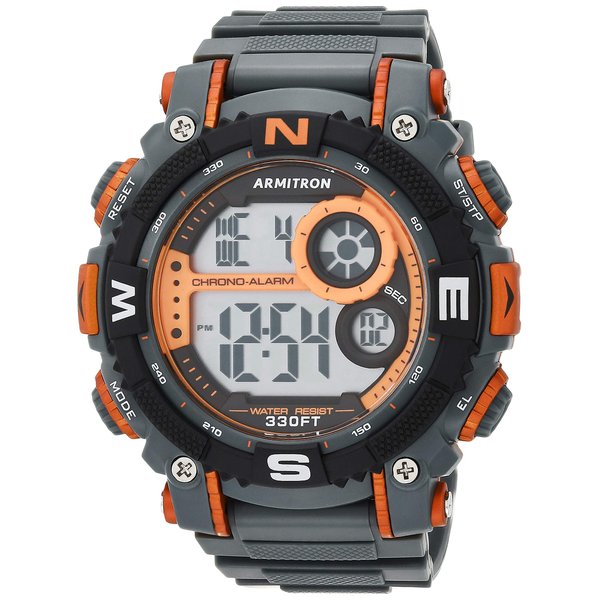 Armitron Sport Men's Digital Chronograph Resin Strap Watch, 40/8284