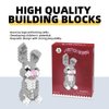 KADELE Bunny Building Animal Sets, Extremely Challenging STEM Building Blocks Decor for Adults Kids, Micro 3D Educational Toys for Boys Girls Ages 8 and Up for Kids (305 Pieces)