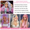 LONELY DUST 30 Inch Lace Front Wig Human Hair 13x6 Body Wave Blonde Lace Front Wigs Human Hair Transparent 613 HD Lace Frontal Wig Pre Plucked with Baby Hair 180% Density