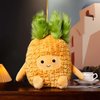 Yaafency Cute Pineapple Plush Toys,Stuff Pineapple Plushies Soft Cuddly Gift for Kids Girls Boys