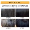 eelhoe Black Soap Bar Shampoo for Hair | Grey Coverage Nutrients | Hair Repair | Natural Ingredients | 50g