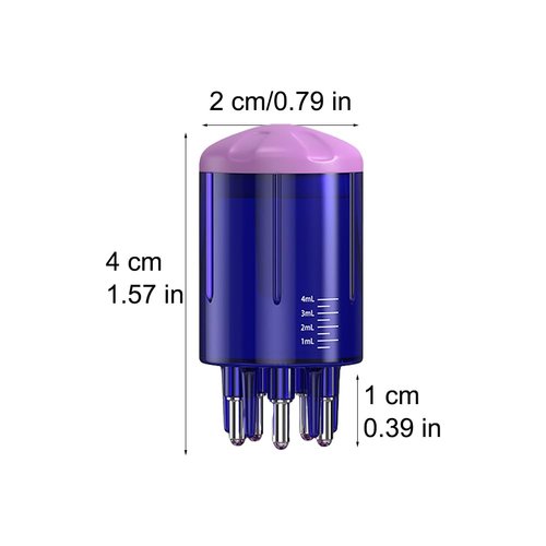 Scalp Applicator Comb for Hair Growth, Hair Oil Applicator Scalp Massager, Root Comb Applicator Bottle, Easy-to-Use Hair Oil Dispenser for Hair Care Oils Nutrients(Purple)