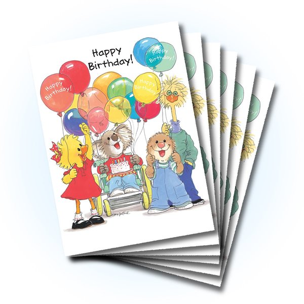 Suzy's Zoo Happy Birthday Card 6-pack 10330