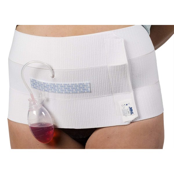 Dale Medical 410 Abdominal Binder, 3 Panel, 9" Wide, Stretches to Fit 30"-45"