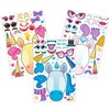 JOYIN 36 PCS 9.8”x6.7" Make-a-face Sticker Sheets Make Your Own Unicorn Fantasy Animal Mix and Match Sticker Sheets with Fantasy Unicorn Animals Kids Party Favor Supplies Craft