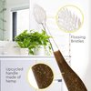 RADIUS Toothbrush Source Floss Brush BPA Free & ADA Accepted Improve Gum Health & Reduce Gum Issues - Super Soft - Cornstarch/Wood/Money - Pack of 3