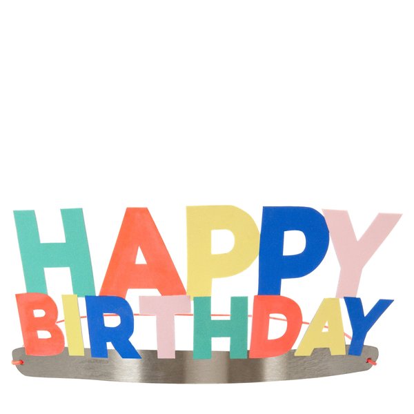 Meri Meri Happy Birthday Party Crowns