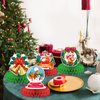 Christmas Party Decorations,KSKSPE Christmas Centerpieces for Tables Honeycomb Centerpieces 3D Christmas Theme Birthday Party Decor Supplies Boys Girls-9 PCS