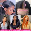 Subella 12A HD Lace Front Wigs Human Hair Pre Plucked Hairline with Baby Hair 180 Density 13x4 Brazilian Straight Human Hair Wigs for Black Women Natural Black Color (14inch)