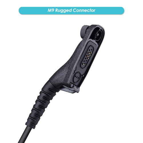 COMMIXC Walkie Talkie Earpiece, Covert Air Acoustic Tube Headset with PTT and Mic, Compatible with Motorola Mototrbo Two-Way Radios APX4000 APX7000 APX8000 XPR6350 XPR6550 XPR7350 XPR7550