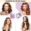 NuAngela Hair Rollers Heatless Curling Set,6Pcs Satin Heatless Hair Curlers,Heatless Curling Rod Headband,Hair Roller Heatless Curls with Cap for All Hair Types,No Heat Curling (Tie-dye Pink)