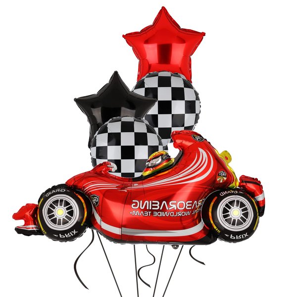 Race Car Balloons Tire Balloon Car Wheel Balloons Baby Shower Kids Two Fast Speedy Race Car Themed Birthday Party Decor Supplies 5 Pcs Kit