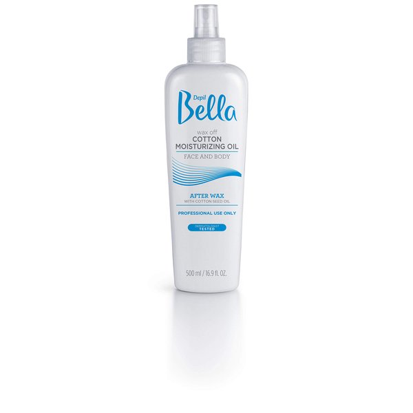Depil Bella Post Waxing Oil Moisturizing Remover | Cotton Seed Oil for Soft and Smooth Skin | 500ml