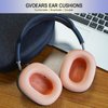 Ear Cushions Replacement for 2024 AirPods Max - Mesh Fabric Ear Pads for Apple Air Pods Max Over-Ear Headphones, Durable Ear Covers (Orange)