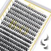 Lash Clusters 30D 40D-C-12-18MIX B&Q LASH Individual Lashes 280 Clusters False Eyelash 9-16MIX DIY Eyelash Extensions at Home (30D 40D,C-12-18MIX)