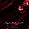 RARJSM Burgundy Cat Eye Gel Nail Polish Diamond Dark Black Red Cateye Velvet Glitter Gel Polish 15ml Single Bottle with Magnet Stick UV LED Curing Requires Soak Off for Home Salon Christmas Manicure
