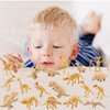 BRETOYIN 20PCS Dinosaur Bone Triceratops Mini Gold Dino for Kids Dinosaur Toy Storage Box Classroom Demonstration Tools Teacher Accessories T-Rex Tyrannosaurus Stegosaurus