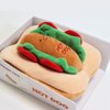 GOSUNY TOYS Plush HOT Dog Toy, Crinkle Dog Toys for Small Dogs, Interactive Dog Gift
