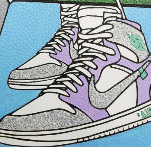 Angelus Holographic Star Acrylic Leather Glitter Paint