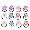 Beaupretty 12pcs Plumeria Hair Ties Plumeria Flowers Hair Clips Flower Hair Ties Hawaiian Hair Accessories for Women Girls for Beach Party Hairstyles Decor