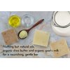 Handmade Fresh Goat's Milk Bar Soap (Oatmeal Honey, 3 bars (Economy Pack))