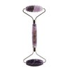 Skin Gym Amethyst 2D Texturized and Smooth Facial Roller Massager for Wrinkles and Fine Lines Anti-Aging Face Lift Skin Care Beauty Tool