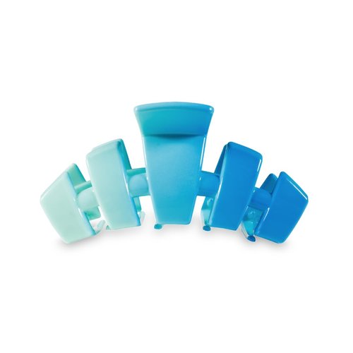 TELETIES - Medium Hair Clip - Summer Collection - Hair Claw Clips for Women - Strong Grip, Bendable Teeth, Curved Design - For All Hair Types and Textures - Poolside