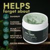 Tea Tree Scalp Scrub - Best Itchy Scalp Treatment with Tea Tree Oil, Quartz Powder, Sea Salt for Dry, Itchy Scalp Relief & Hair Growth - Anti-Fungal Scalp Treatment & Dandruff Scrubber