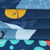 RosieLily Kids Shower Curtain for Bathroom,Cartoon Sea Ocean Animal Shower Curtain with Dolphin, Ocean Fish Shower Curtains Set with 12 Hooks, Waterproof Cool Shower Curtain, 72''W x72 ''H